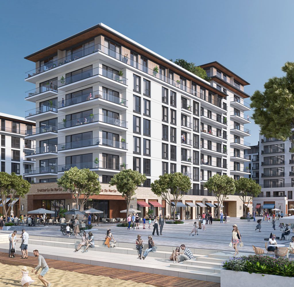 Garbage chute system installation at Durres Yacht & Marina, Plot A04.